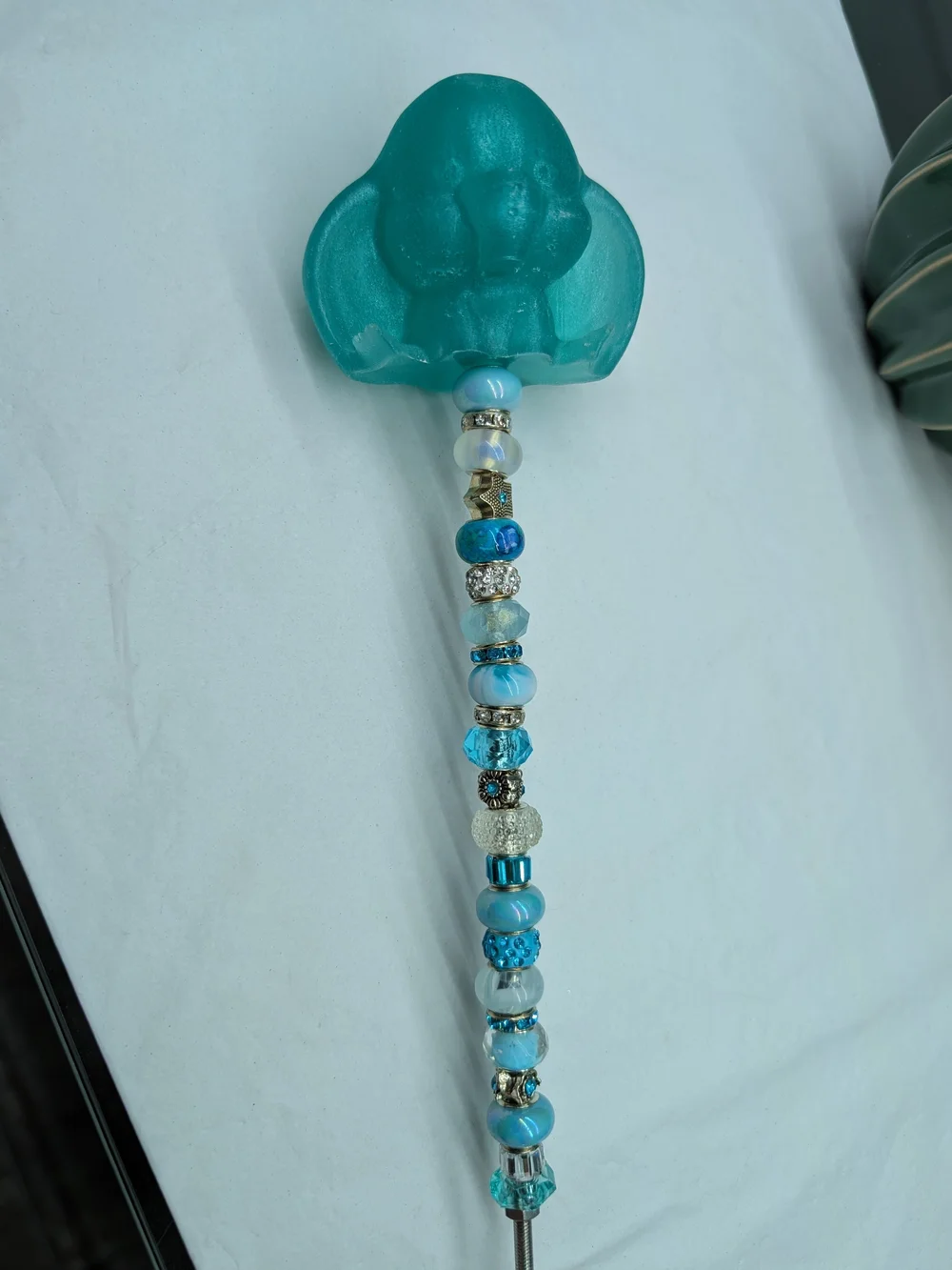 Hand Made Fairy Wand/Plant/Garden Stake W/Resin Dumbo Topper